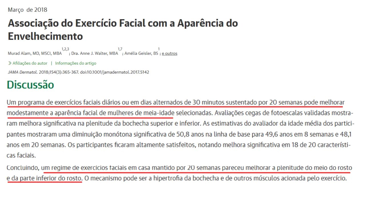 Estudo clínico: exercícios faciais combatem envelhecimento